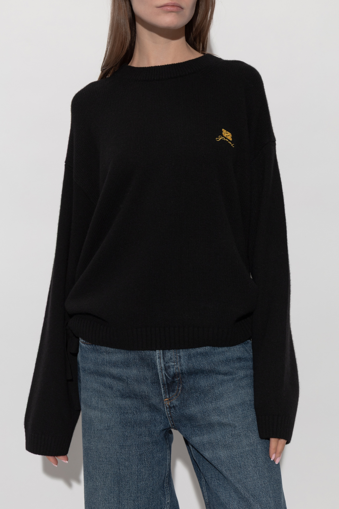 Ganni Sweater with side drawstrings | Women's | Vitkac